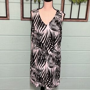 AGB Palm Print Shift Dress – Size 10